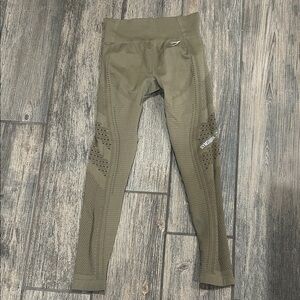 Gymshark Olive Seamless Performance Leggings